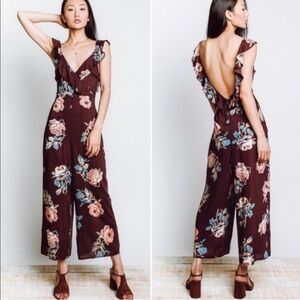 NWT Show Me Your MuMu Bianca Floral Jumpsuit Large